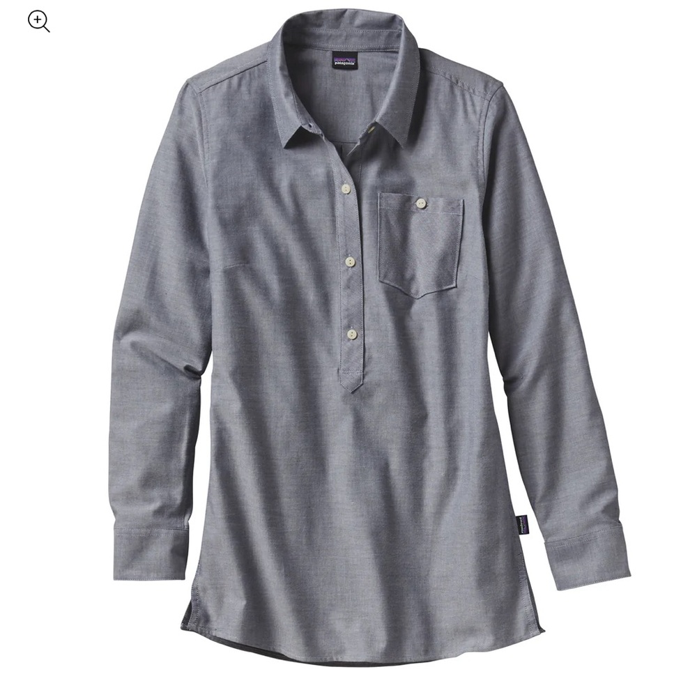 Patagonia Women's Medium Featherstone Tunic Top Pullover‎ Shirt Organic Cotton
